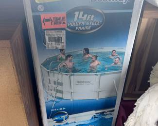 Bestway 14' round pool with a power steel frame - NIB!!
