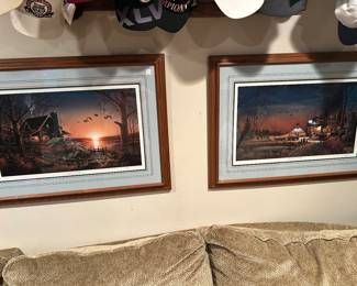 2 of the 7 Terry Redlin art work.