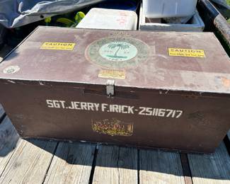 Foot locker for Sergeant Jerry F. Irick
