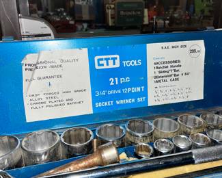 CTT 21 piece tool socket wrench set.