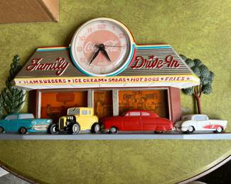 Coca-Cola ‘Family Drive-In’ wall clock