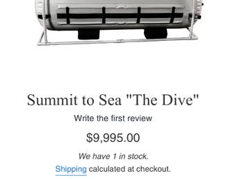 Summit to Sea The Dive Bradshaw Oxygen