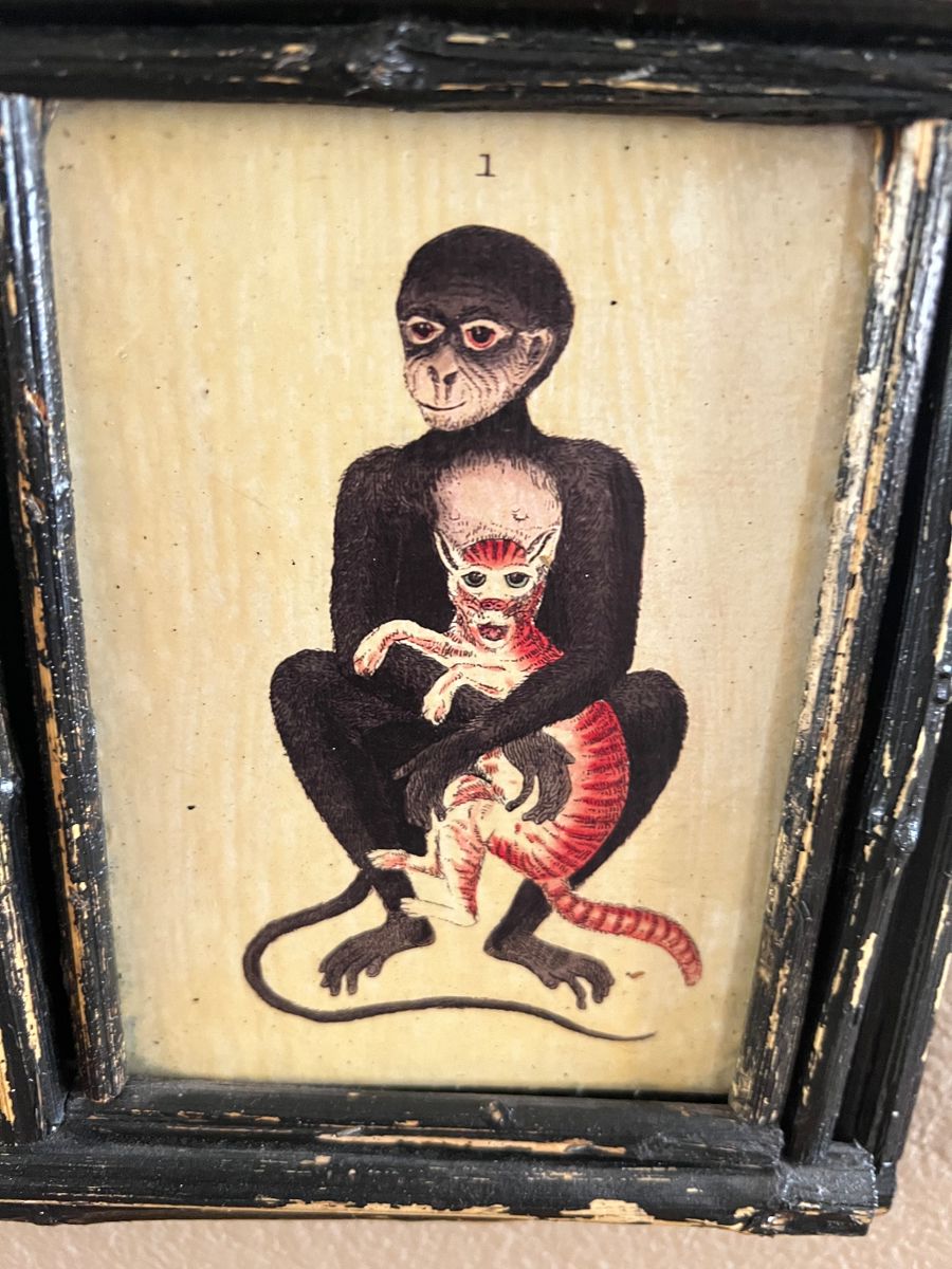 Folk art 1930's "Monkey Mirror!"