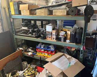 Garage is packed with tools, hardware, car parts, mechanics tools, rolling tool boxes & more!