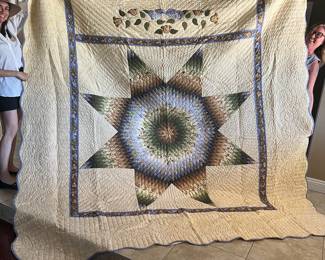This Amish quilt was purchased from an Amish village in Pennsylvania...