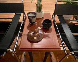 Several Pair of Modern Side Tables with Iron Legs