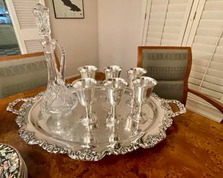 Set of 6 Sterling Goblets