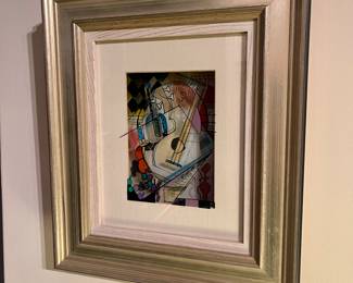 Contemporary Layered Glass Artwork