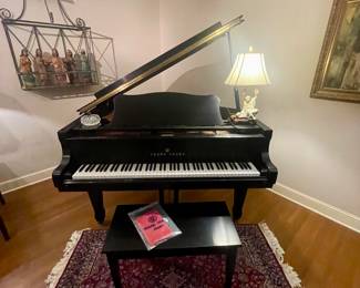 Young Chang Black Lacquer Baby Grand Piano