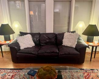Black Leather Sofa
