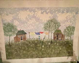 Original signed NJ Woods 22”x 30” “A Good Neighbor”
