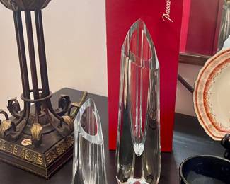 Pair of Baccarat Modern Vases