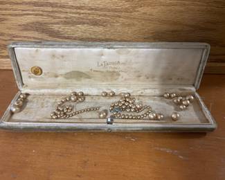 Vintage pear necklace