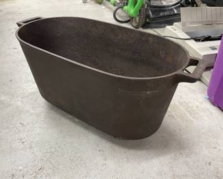 Cast iron wash tub
