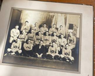 100 year old photo of Girard sports team