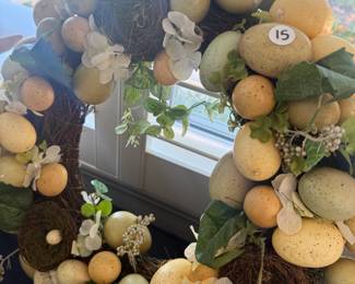 Easter Egg Wreath - so cute!