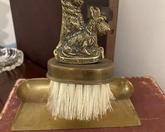VINTAGE BRASS CRUMB BRUSH 