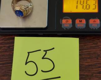Gold College Ring Carson Newman Marked 10K 14.6g Size approx 9.5
