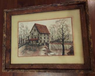 Pastel by LaVerna Elliot, Dated 1977 26" x 21.5"