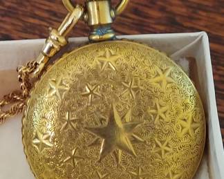 Antique N Roberts Pocket Watch, Cadet, Movement 847129, Case 355157, GF Chain, 35mm Dia.