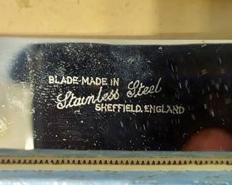 Sterling Handled Cake Knife, 15" overall, Sheffield, Engraved, Personalized.