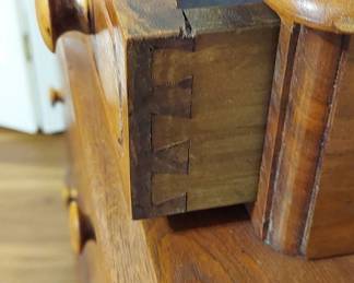 Antique Late Victorian Marble Top Dresser 37" W, 40" H with Glove boxes, 17" D,