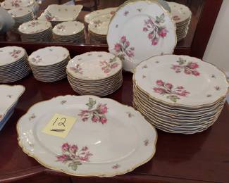 China Set, Edelstein, Bavaria Moss Rose, Germany
