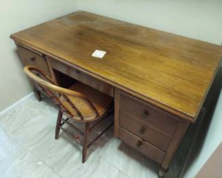 Desk and chair