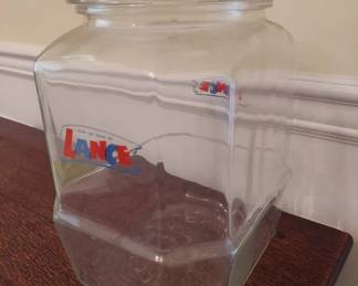 Vintage Lance Display Cookie Cracker Jar 13"
