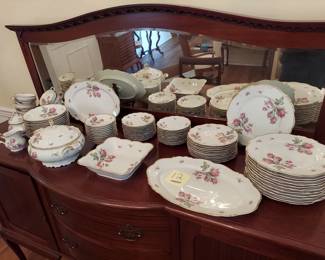 China Set, Edelstein, Bavaria Moss Rose, Germany