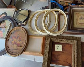 Assorted Antique and vintage frames