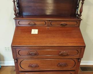 Mahogany Drop Front Desk