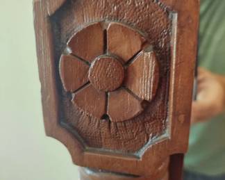 Tall Antique Victorian Hall Mirror 90" Tall, 25" Wide, Marble has hole (see photos) Mirror is antique.