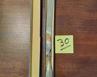 Sterling Handled Cake Knife, 15" overall, Sheffield, Engraved, Personalized.