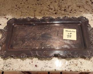 W S Blackinton Platter 21" x 11"
