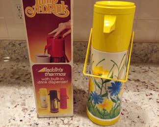 1960s Aladdin Pump a Drink Vintage (small crack)