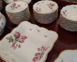 China Set, Edelstein, Bavaria Moss Rose, Germany