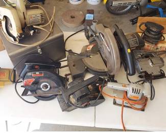 Lot of electric Corded Tools, Saws, Sanders Jig Saws, Chop Saw