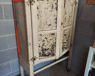 rough pie safe missing drawer