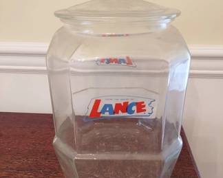 Vintage Lance Display Cookie Cracker Jar 13"