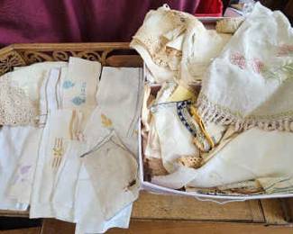 Heirloom Linens Lace Tablecloths, Napkins, Embroidery More
