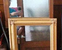 Pair of Framed Decorative Wall Mirrors