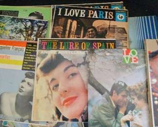 Romantic International Record Lot Paris, Spain, Love Songs More