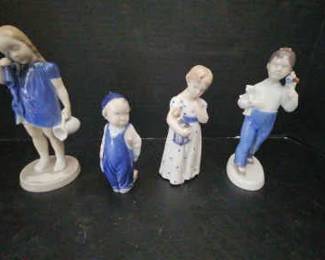 Porcelain Figurines from Denmark via Royal Copenhagen Bing Grndahl