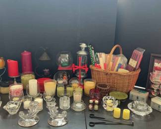 Complete Candle Decor Collection Variety of Holders, Candles Accessories