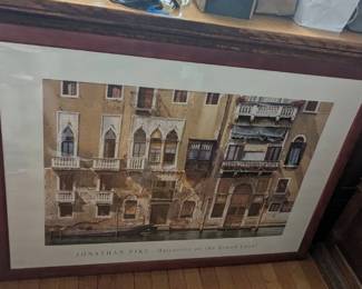 Jonathan Pike Balconies on the Grand Canal Framed Art Print 42 x 30