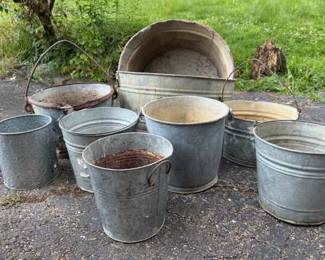 Galvanized Steel Buckets And Pails