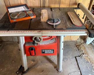 Black Decker Table Saw With New Blades