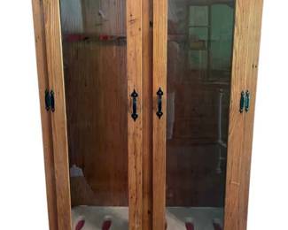 Tall Wooden Gun Case