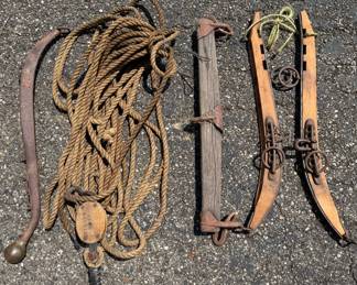 Antique Pulley Horse Equipment